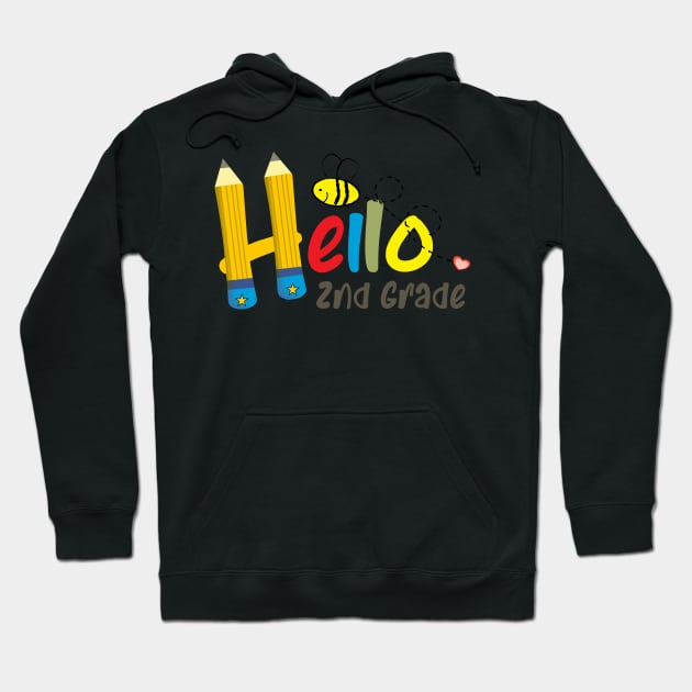 Hello Second Grade Hoodie by PlusAdore